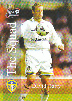 David Batty Leeds United 2000 Futera Fans' Selection #104